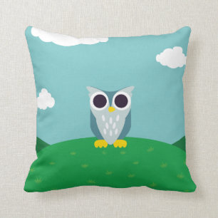 Henry the Owl Throw Pillow