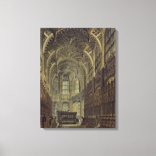 Henry the Seventh Chapel, plate 8 from 'Westminste Canvas Print