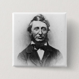 Henry Thoreau 2 Inch Square Button