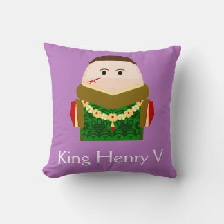 Henry V, House of Lancaster King of England Throw Pillow