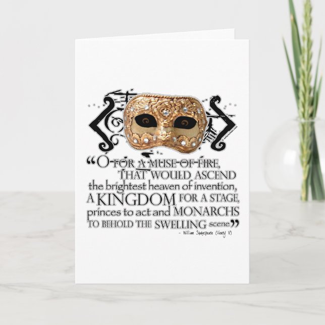 Henry V Quote Card (Front)