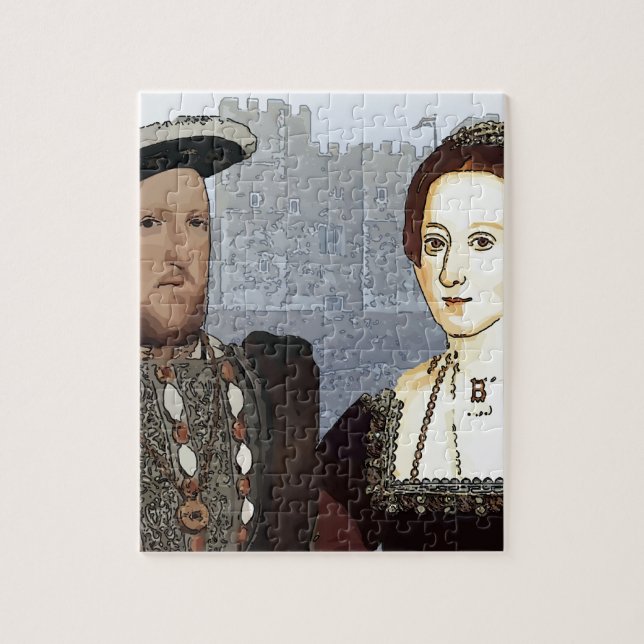 Henry VIII and Ann Boleyn Jigsaw Puzzle (Vertical)