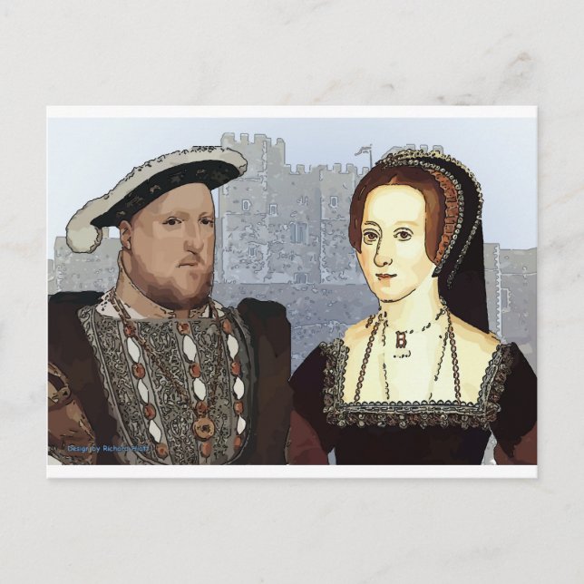 Henry VIII and Ann Boleyn Postcard (Front)