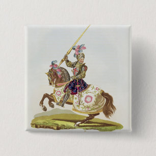 Henry VIII, King of England (1491-1547) 1525, from 2 Inch Square Button
