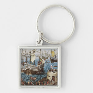 Henry VIII on Board the Henry Grace a Dieu Keychain