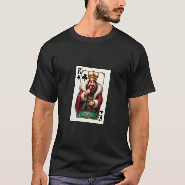Henry VIII Poker Tournament Style Playing Card T-Shirt (Front)