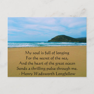 Henry Wadsworth Longfellow Spiritual Quote Postcard