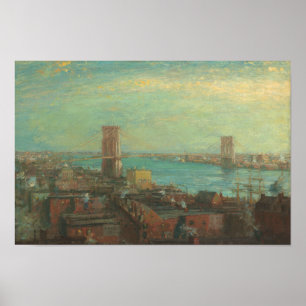 Henry Ward Ranger - Brooklyn Bridge Poster