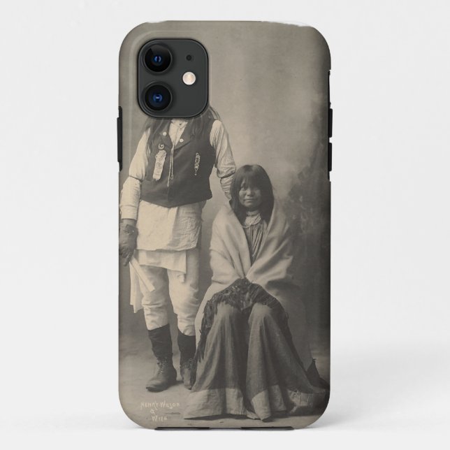 Henry_Wilson_and_Wife_Mojave_Apache Case-Mate iPhone Case (Back)