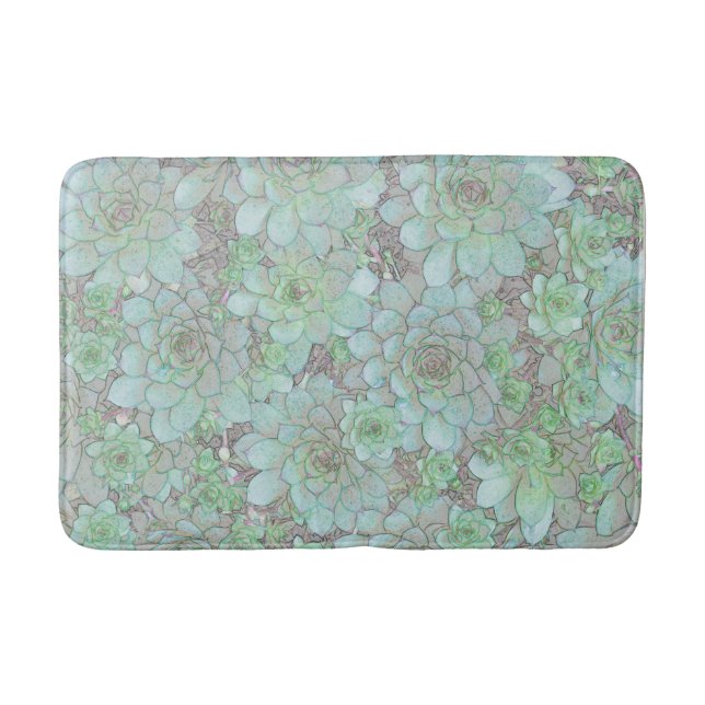 Hens And Chicks  Bath Mat (Front)