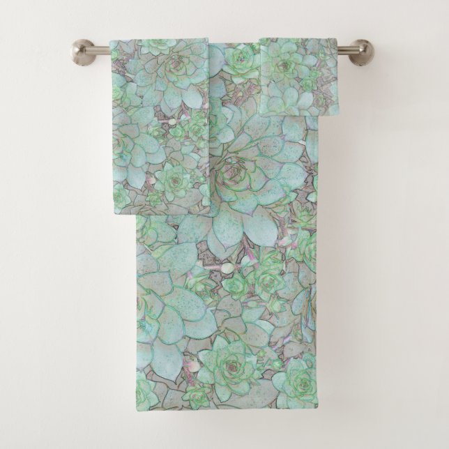 Hens And Chicks Bath Towel Set (Insitu)