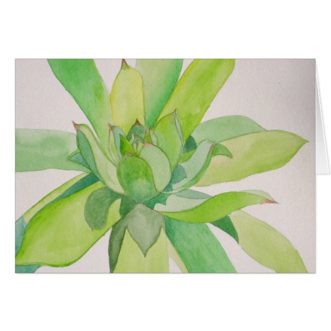 "Hens and Chicks" Card (Front Horizontal)