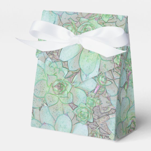 Hens And Chicks Favor Box (Front Side)