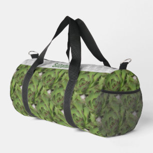 Hens And Chicks Succulents Nature Personalized Duffle Bag