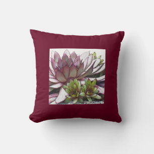 Hens And Chicks Throw Pillow