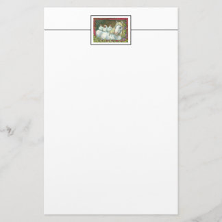 HENS IN THE STABLE, HORSE & CHICKENS STATIONERY