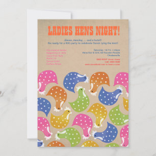 Hens Night Bachelorette Party Wedding Invite