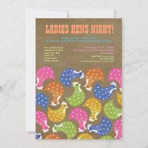 Hens Night Bachelorette Party Wedding Invite