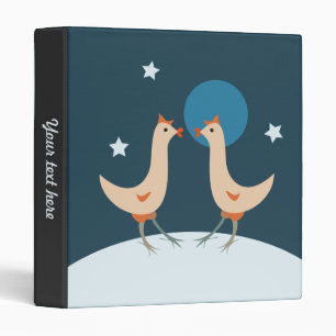 Hens Night Party Funny Chicken Moon Binder