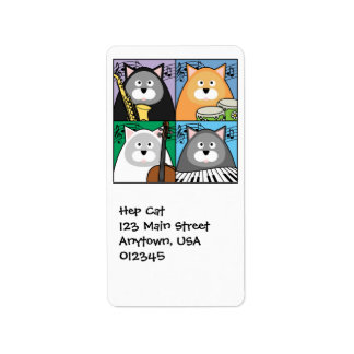 Hep Cat Address Label