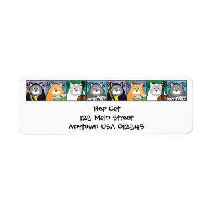 Hep Cat Address Label