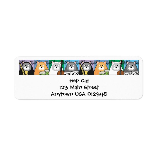 Hep Cat Address Label (Front)