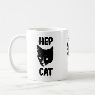 Hep Cat Fun Tuxedo Cat Photo Slogan Fun Coffee Mug