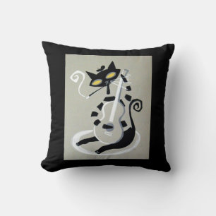 hep cat throw pillow