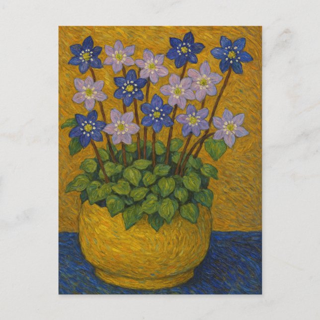 Hepatica Postcard (Front)
