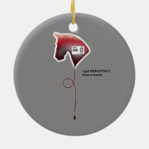 Hepatitis C Ceramic Ornament