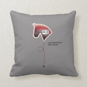 Hepatitis C Throw Pillow