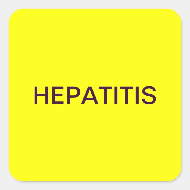 Hepatitis Medical Chart Labels (Front)