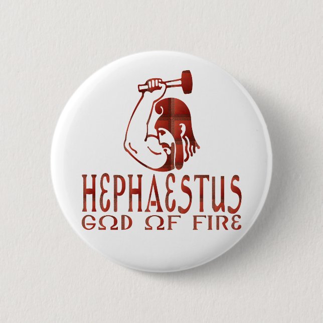 Hephaestus 2 Inch Round Button (Front)