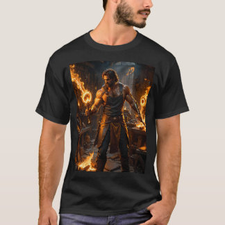 Hephaestus Hephaistos Vulcan Greek Mythology Fire  T-Shirt
