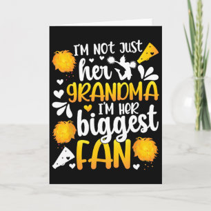 Her Biggest Fan Cheer Grandma Of A Cheerleader Gra Card