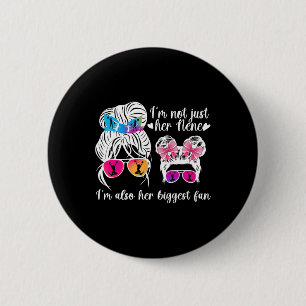 Her Biggest Fan Cheer Nene Of A Cheerleader Nene 2 Inch Round Button