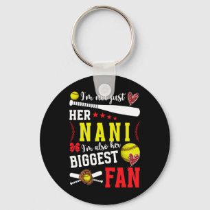 Her Biggest Fan Softll Nani Of A Softll Player Nan Keychain
