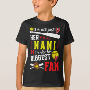 Her Biggest Fan Softll Nani Of A Softll Player Nan T-Shirt