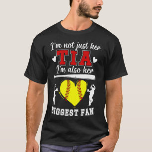 Her Biggest Fan Softll Tia Of A Softll Player Tia  T-Shirt