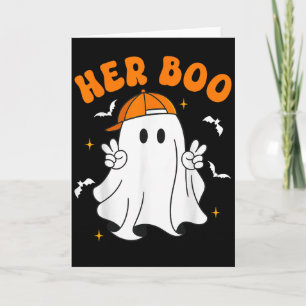 Her Boo &amp; His Boo Funny Matching Halloween Cou Card