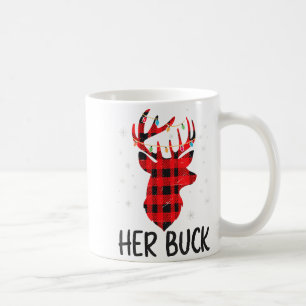 Her Buck Deer Hunting Christmas Husband Gift Coupl Coffee Mug