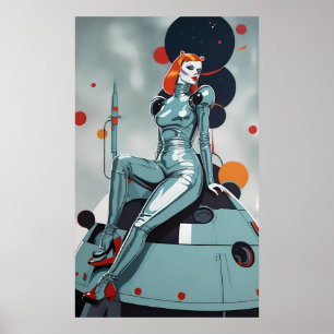 Her Capsule, Her Choice - Ken Gauge Surreal Art Poster