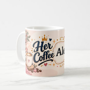 Her Coffee Cozy Bookish Design Mug