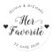 Her Favourite Bride Label Wedding Party Favour Bag