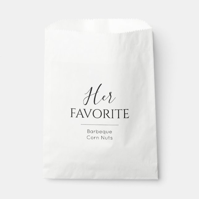 Her Favourite Brides Choice Wedding Snack Favour Bag (Front)