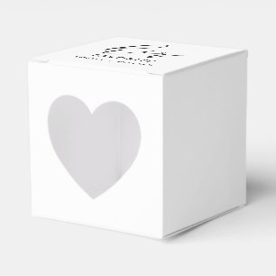 Her Favourite Custom Elegant Monochrome Wedding Favor Box