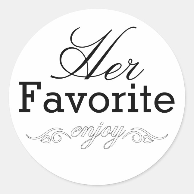 Her Favourite Treat Stickers (Front)