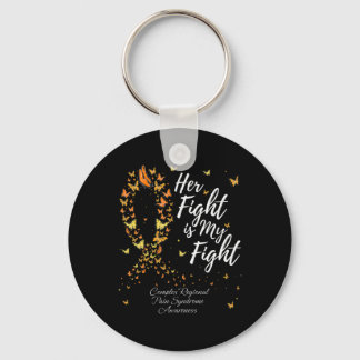 Her Fight Crps Complex Regional Pain Syndrome Awar Keychain