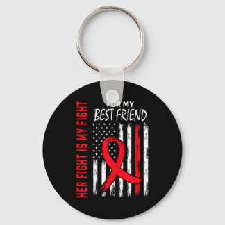 Her Fight Is My Fight Best Friend Heart Disease Aw Keychain