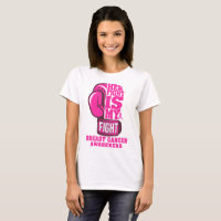 Her Fight is My Fight Boxing Glove Breast Cancer